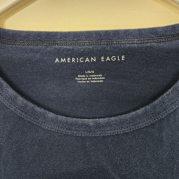 American Eagle AEUSA Embroidered Short Sleeve T-shirt Men's Large 1119 - Picture 4 of 8